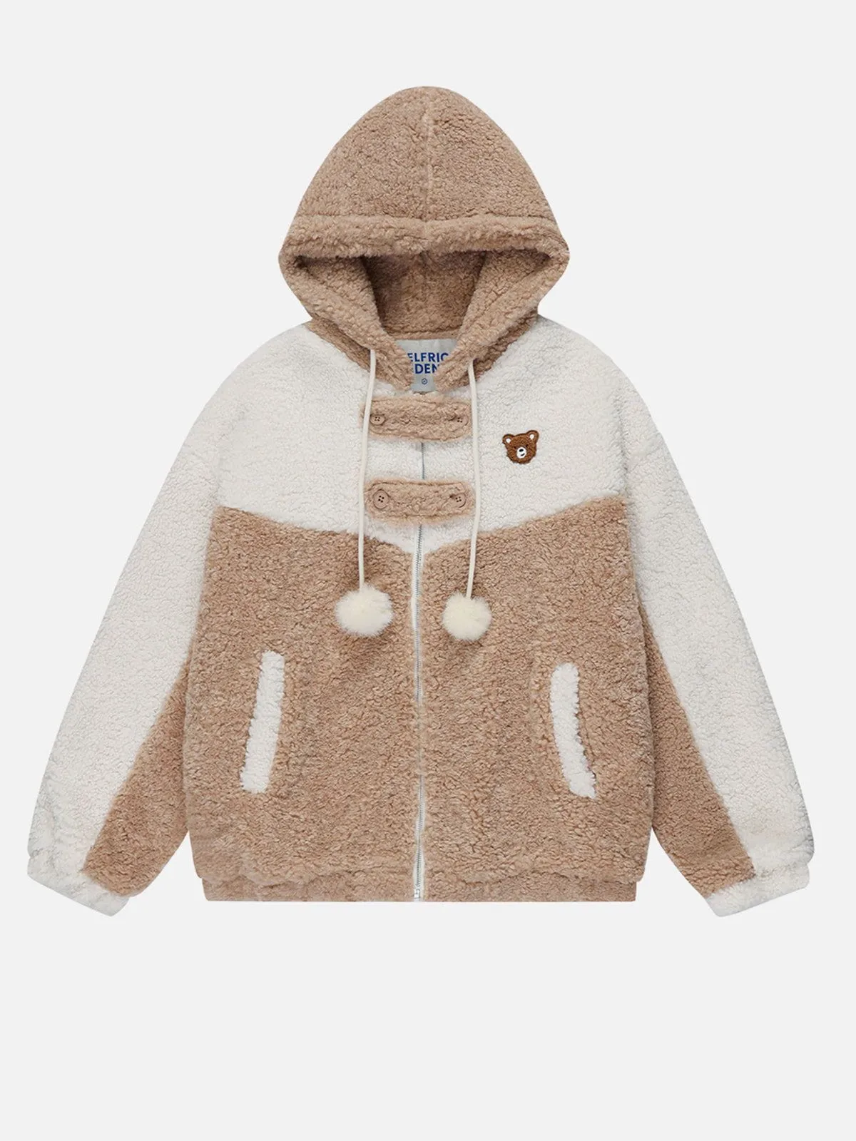 Aelfric Eden Fluffy Teddy Sherpa Hooded Coat