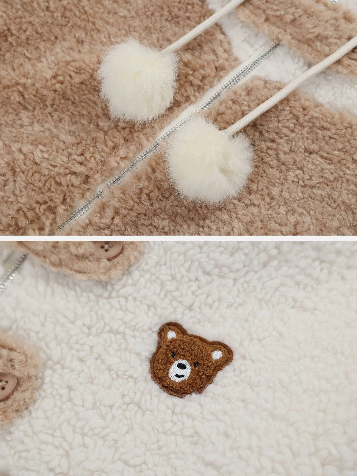 Aelfric Eden Fluffy Teddy Sherpa Hooded Coat