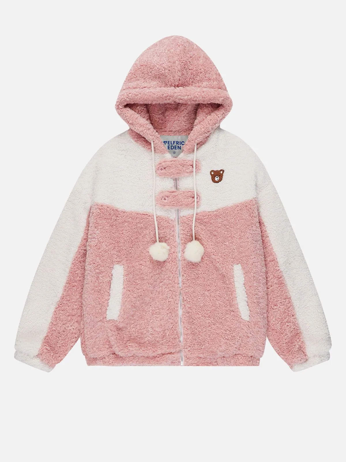 Aelfric Eden Fluffy Teddy Sherpa Hooded Coat