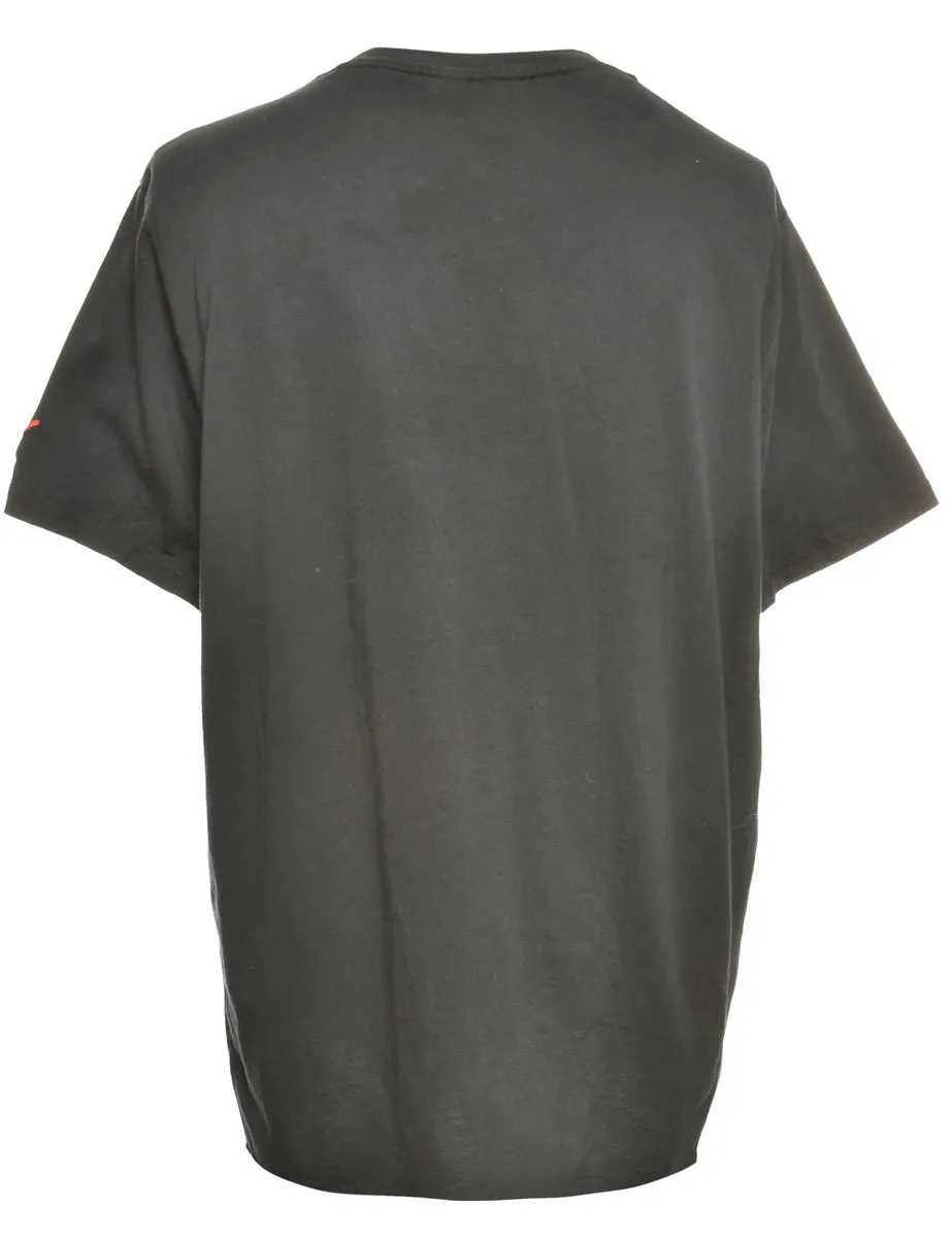 Black & Red Puma Printed T-shirt - L