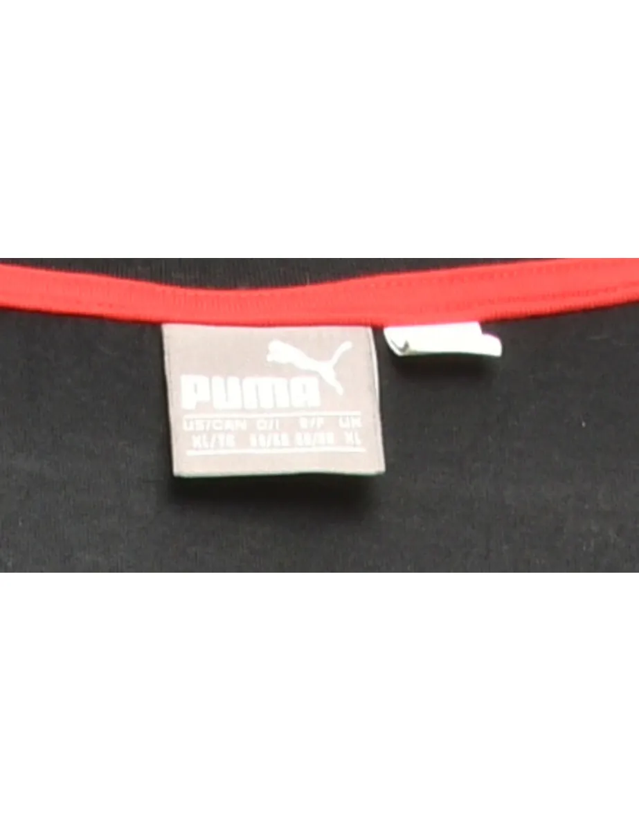 Black & Red Puma Printed T-shirt - L