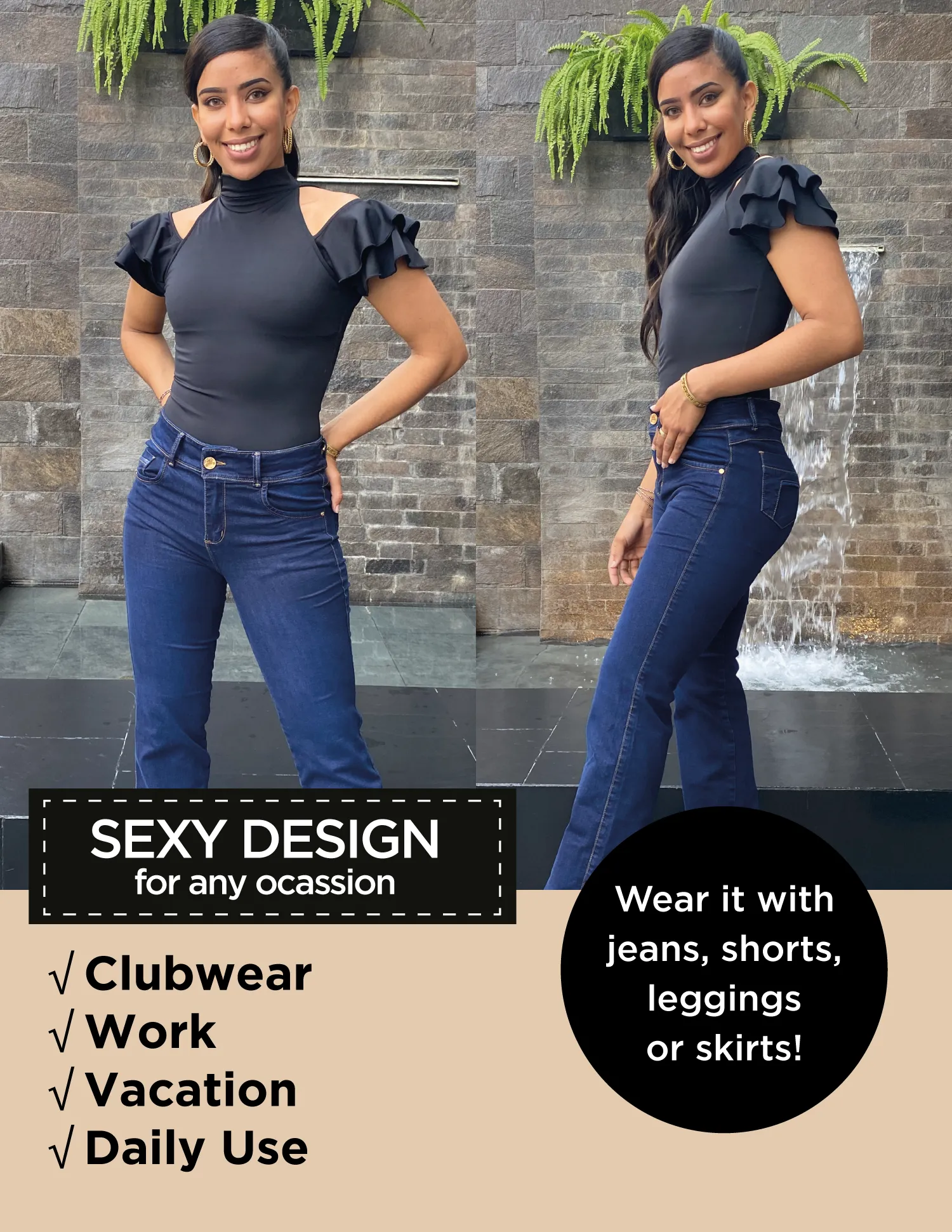 Bodysuit Shaper Blusa Faja  Francesca