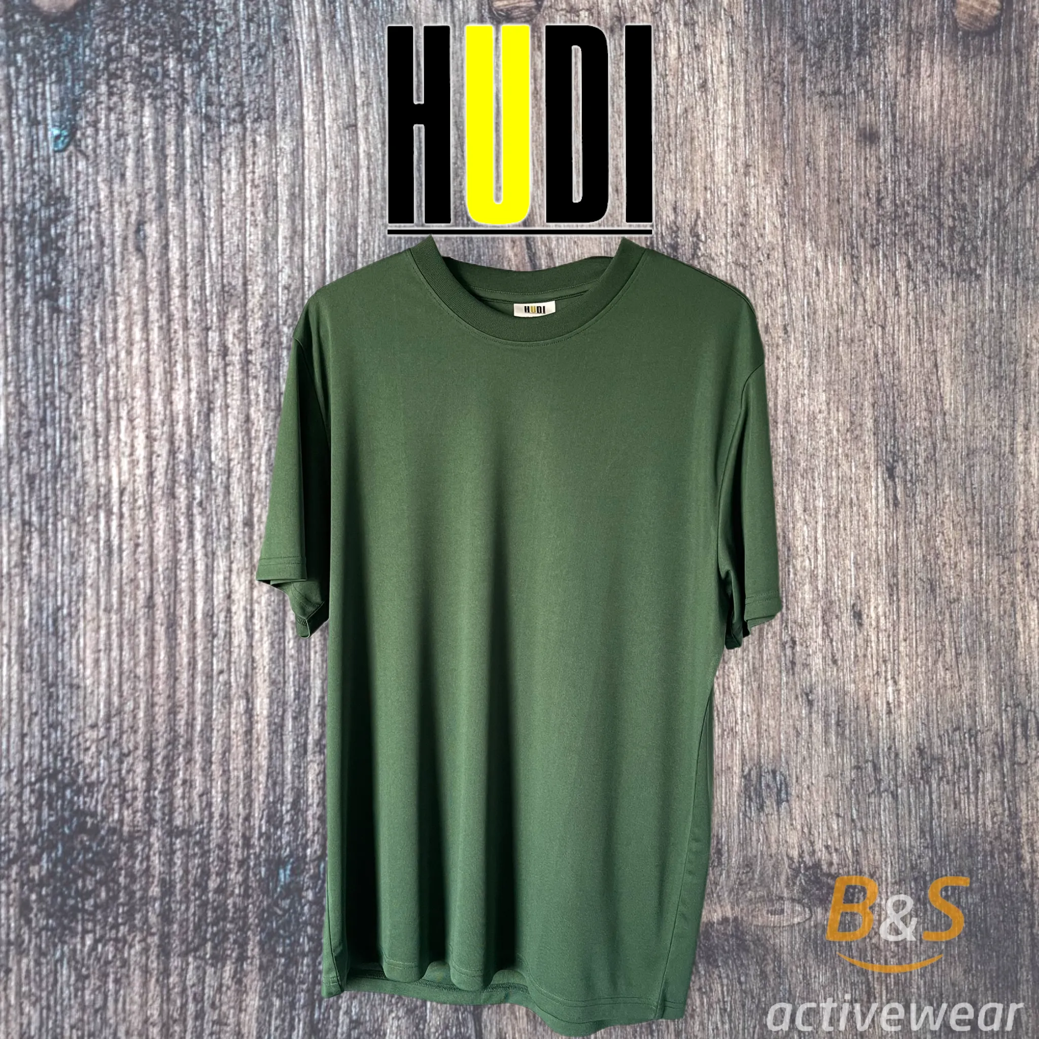 BSI 105 Forest Green -Men's Short Sleeve Crew Neck 100% Polyester Moisture Wicking Performance T-Shirt