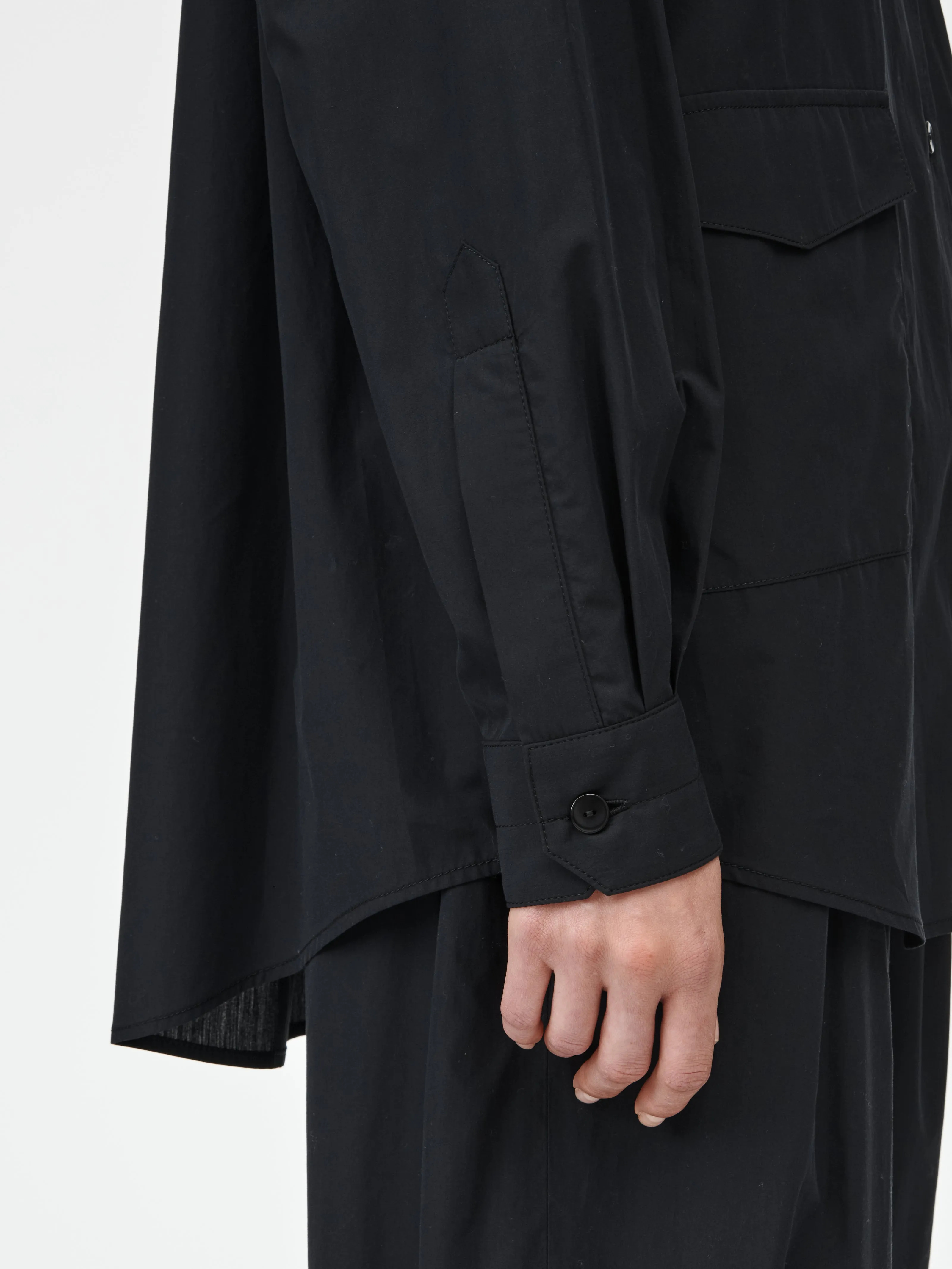 Cargo Pocket Shirt in Black