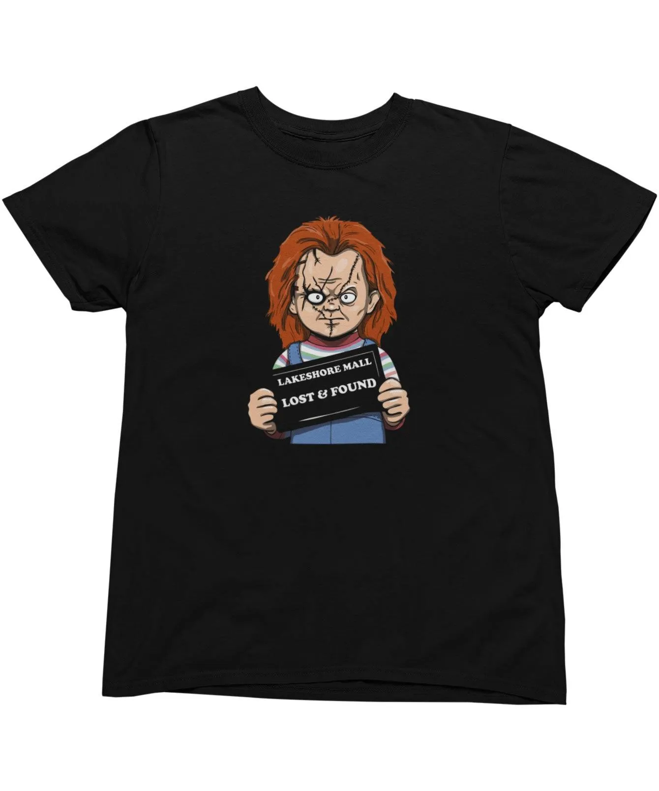 Chucky Mugshot Horror Film Tribute T-Shirt