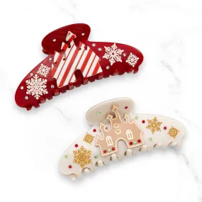 Claw Clip ~ Christmas ~  Holiday Castles