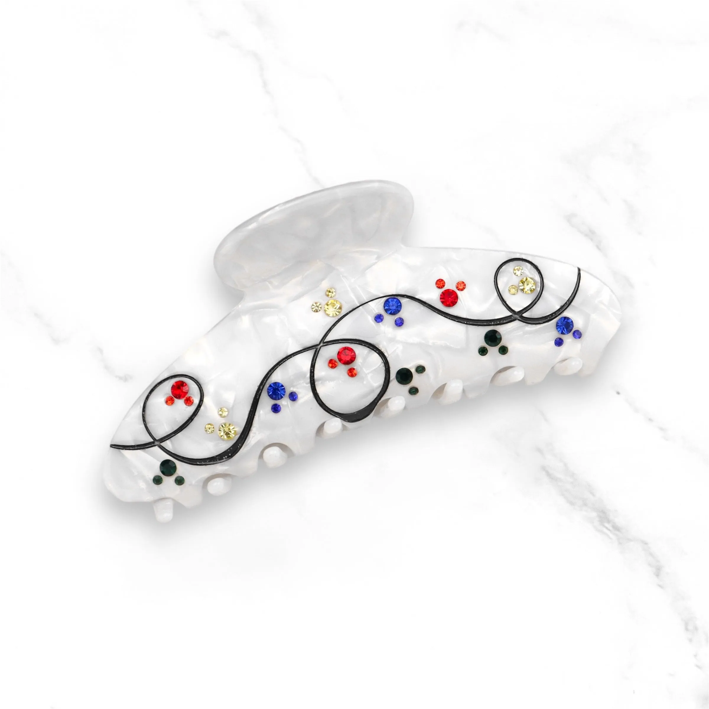 Claw Clip ~ Christmas ~  Holiday Lights