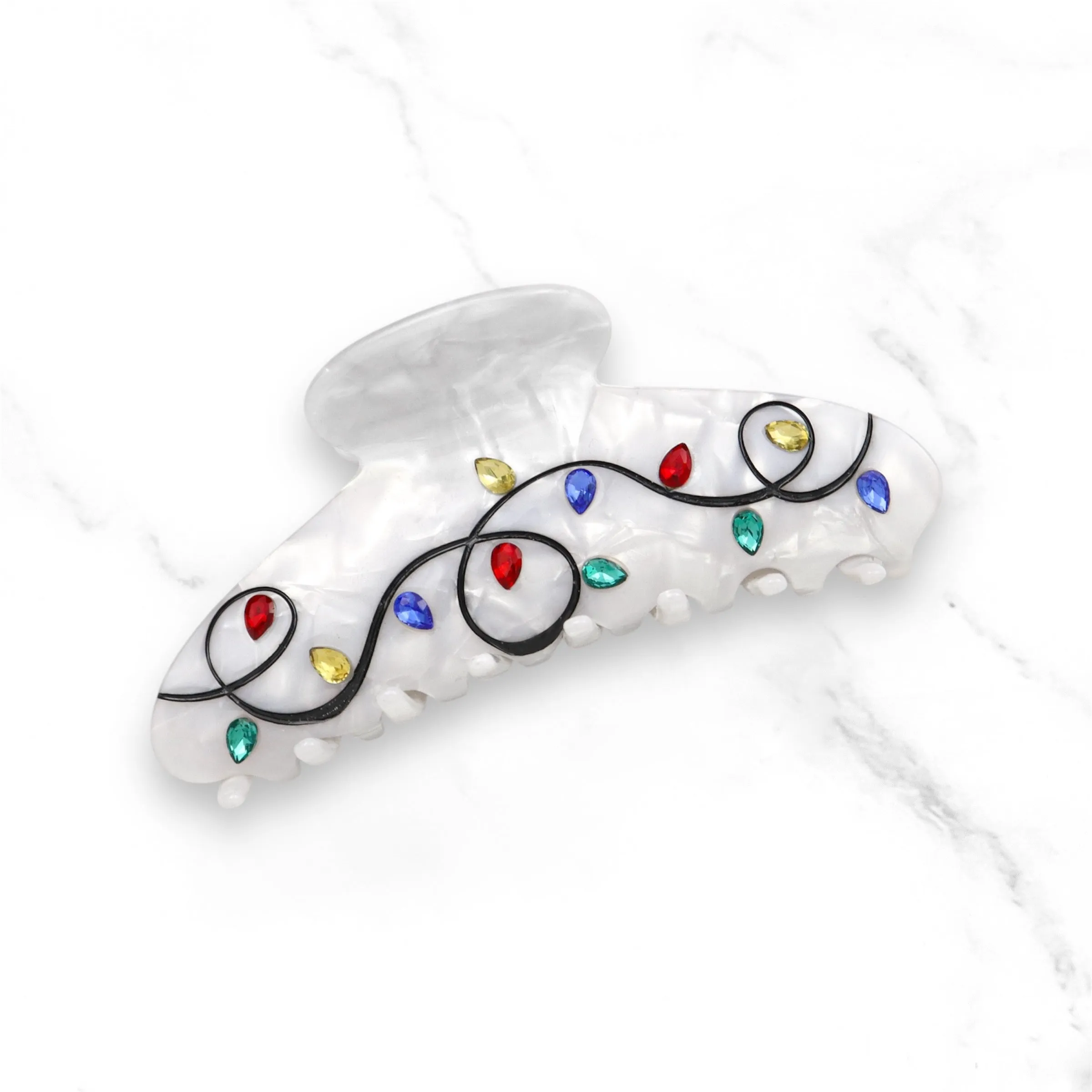 Claw Clip ~ Christmas ~  Holiday Lights