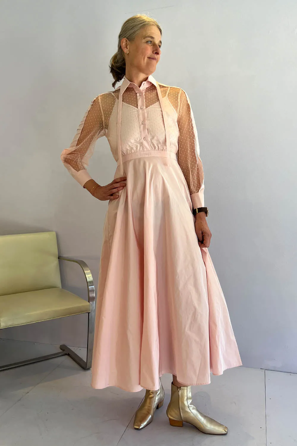 CO|TE- Marina Dress: Pale Pink