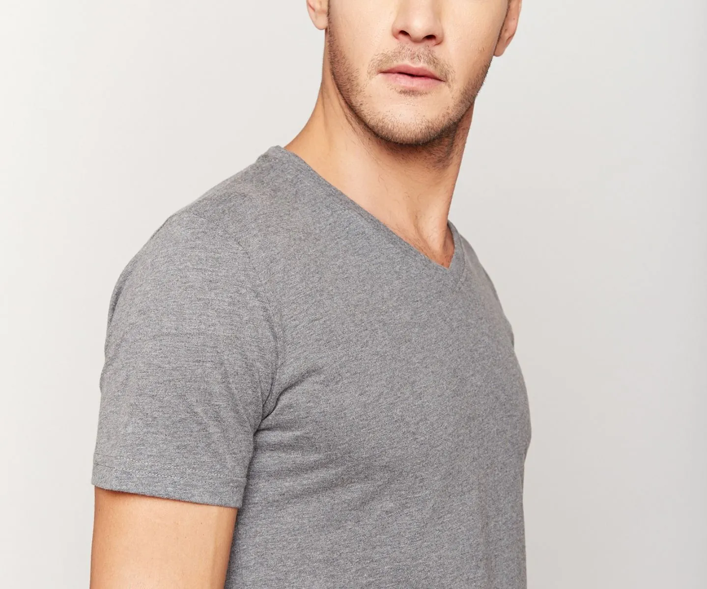 Dark Grey Peach Finish T-shirt