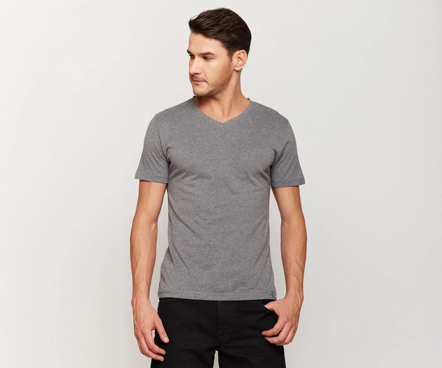 Dark Grey Peach Finish T-shirt