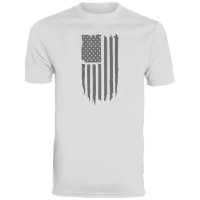 Distressed Flag Youth Moisture-Wicking Tee