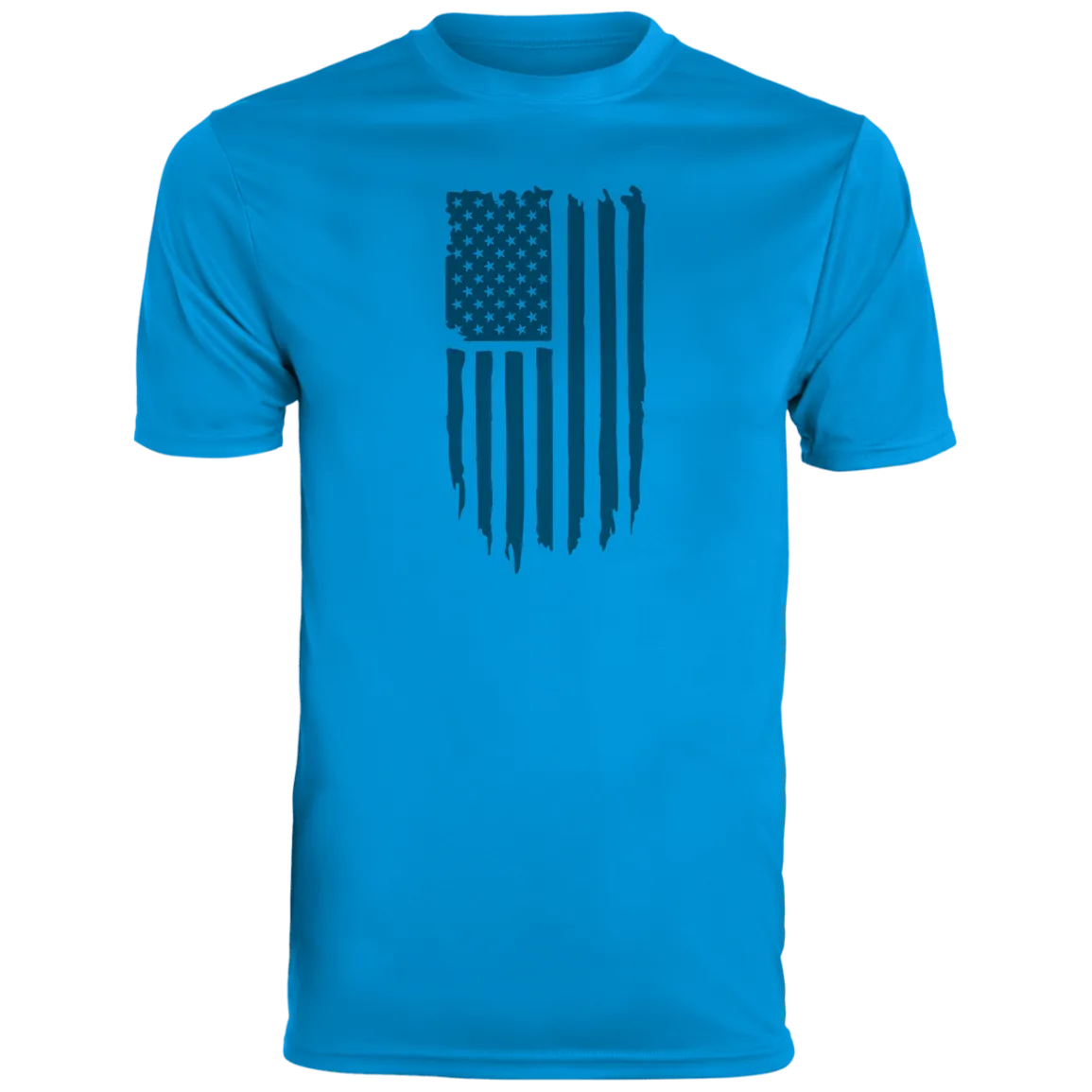 Distressed Flag Youth Moisture-Wicking Tee