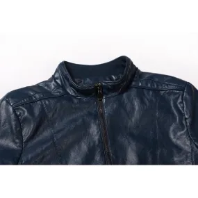 Enjeolon brand Motorcycle male Leather Jackets, regular slim men Clothing