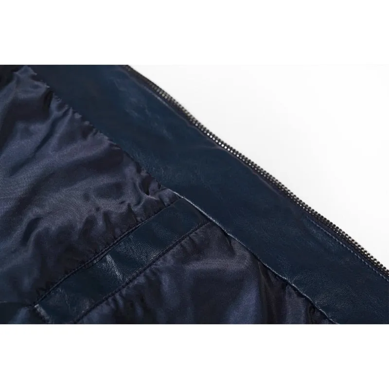Enjeolon brand Motorcycle male Leather Jackets, regular slim men Clothing