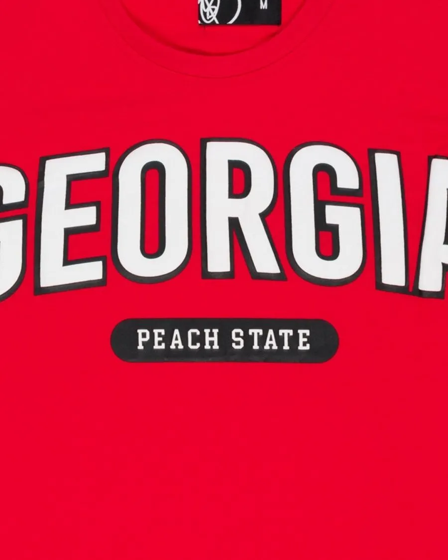 Georgia Red Football Sports Tee