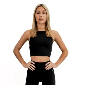 Jet Black Crop Top