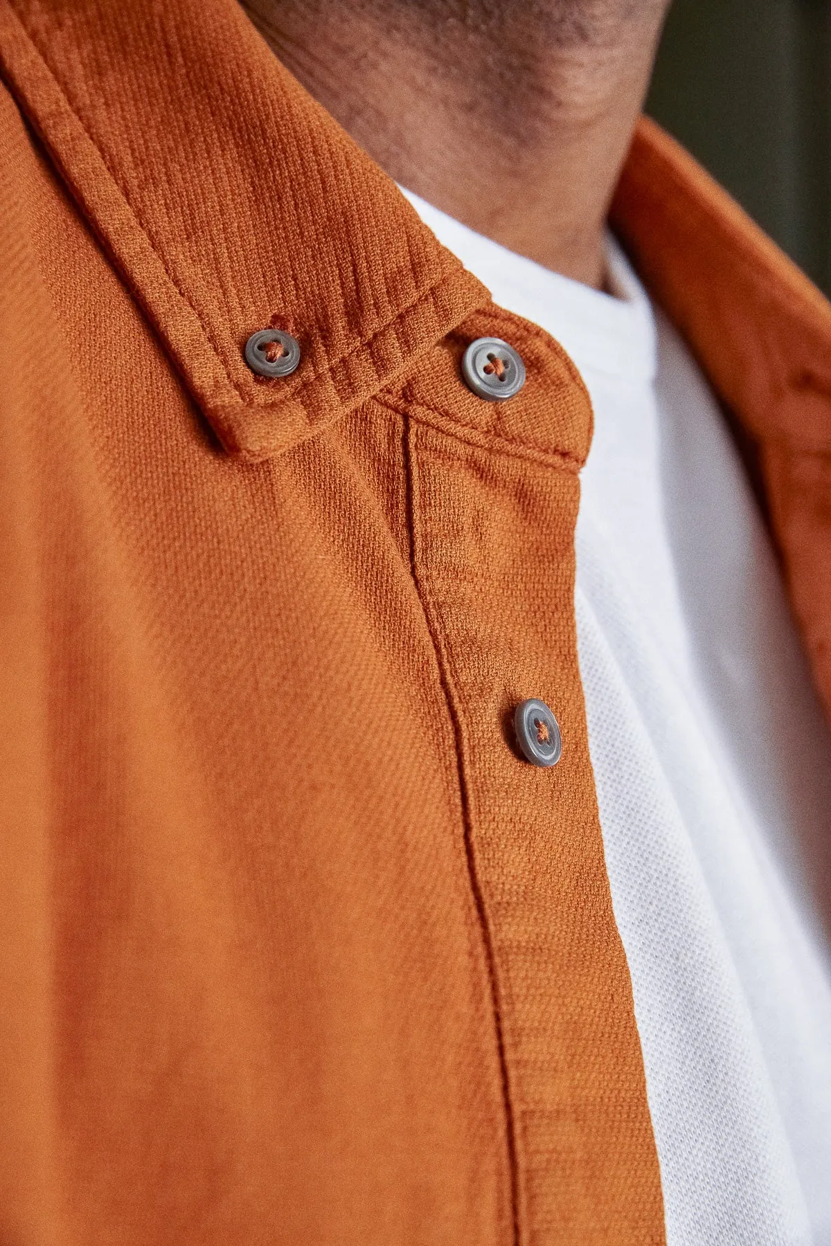 KEN shirt eco dobby cognac