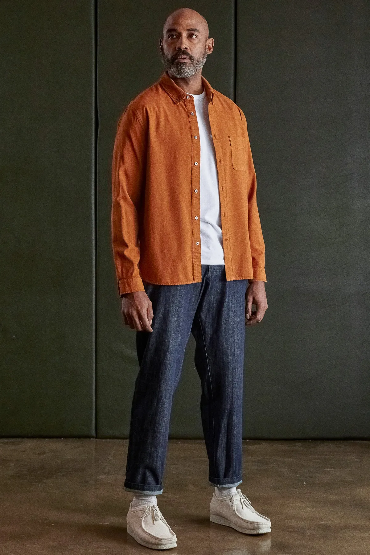 KEN shirt eco dobby cognac
