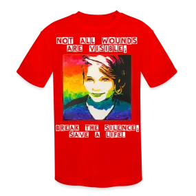Kids' Athletic T-Shirt - Sage Portrait by Tin Crow Art/Classic SCF Logo