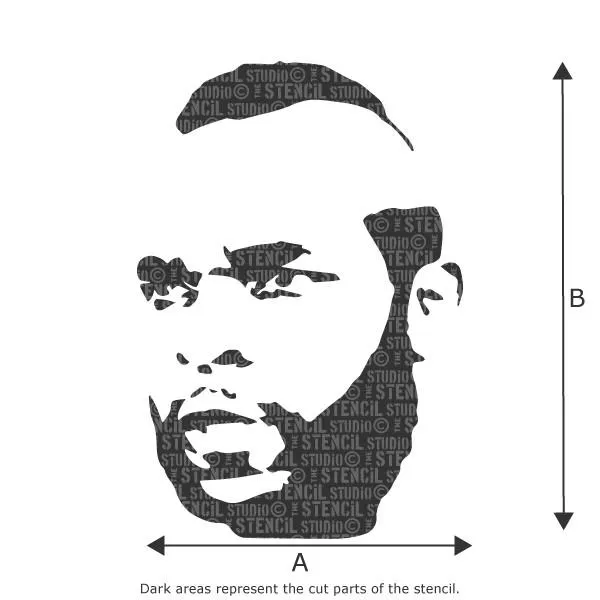 Mr T Stencil