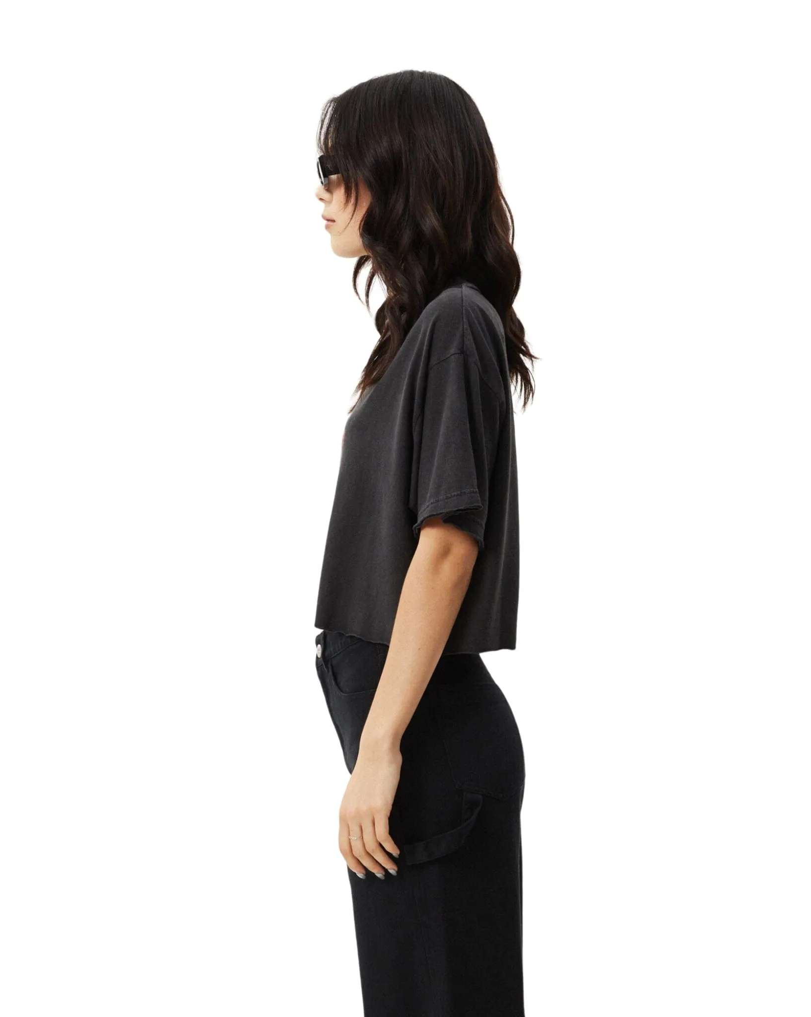 Nirvana Cropped Hemp Oversized Tee