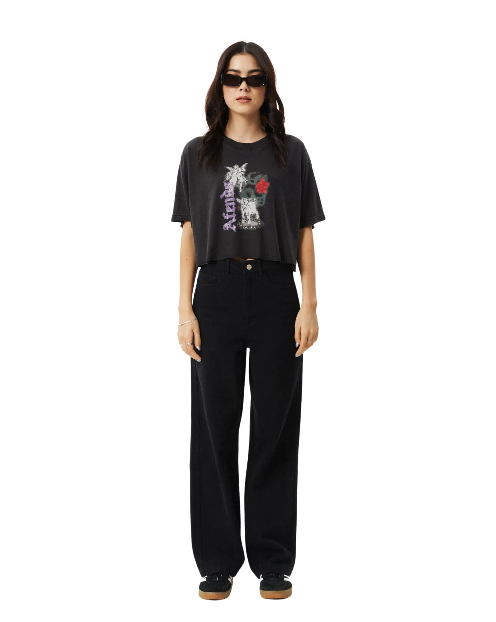 Nirvana Cropped Hemp Oversized Tee