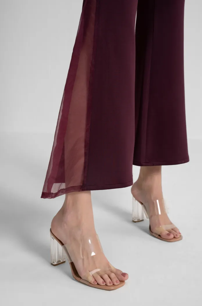 Organza Flared Pants
