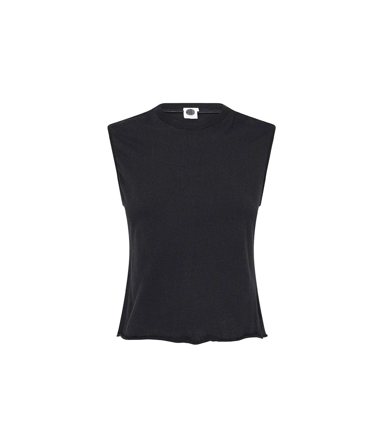 RAW EDGE BABY TANK- BLACK