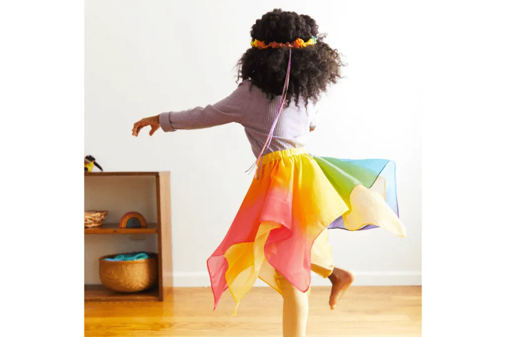 Sarah's Silks Reversible Rainbow Skirt