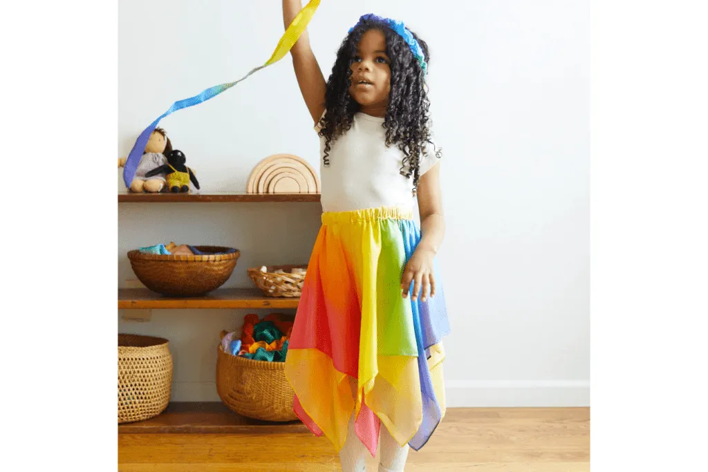 Sarah's Silks Reversible Rainbow Skirt