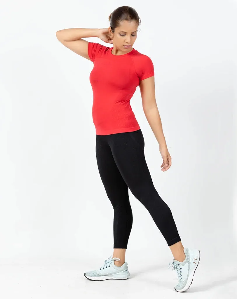 SeamTech ProFit T-Shirt Red - Seamless