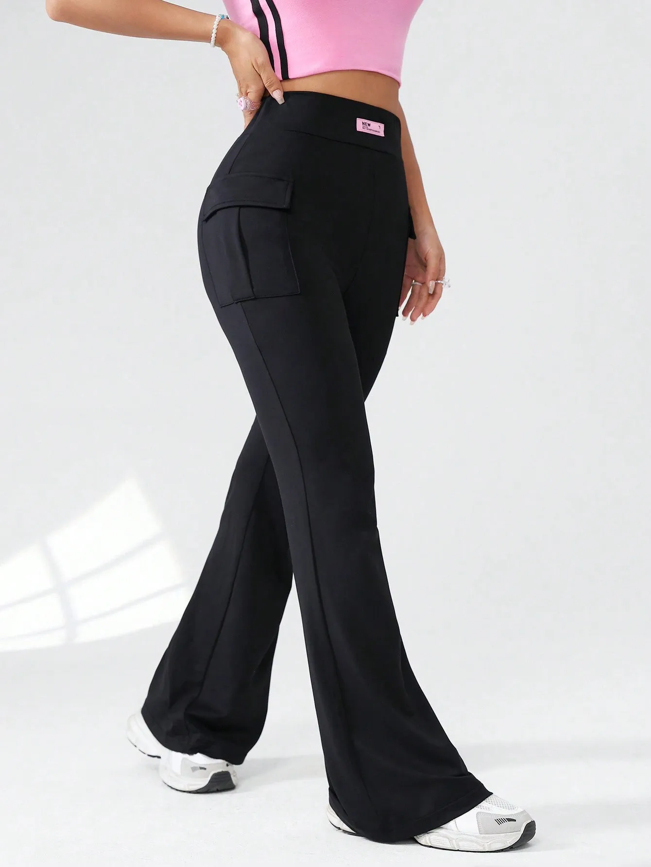 Solid Color Flared Pants SS24