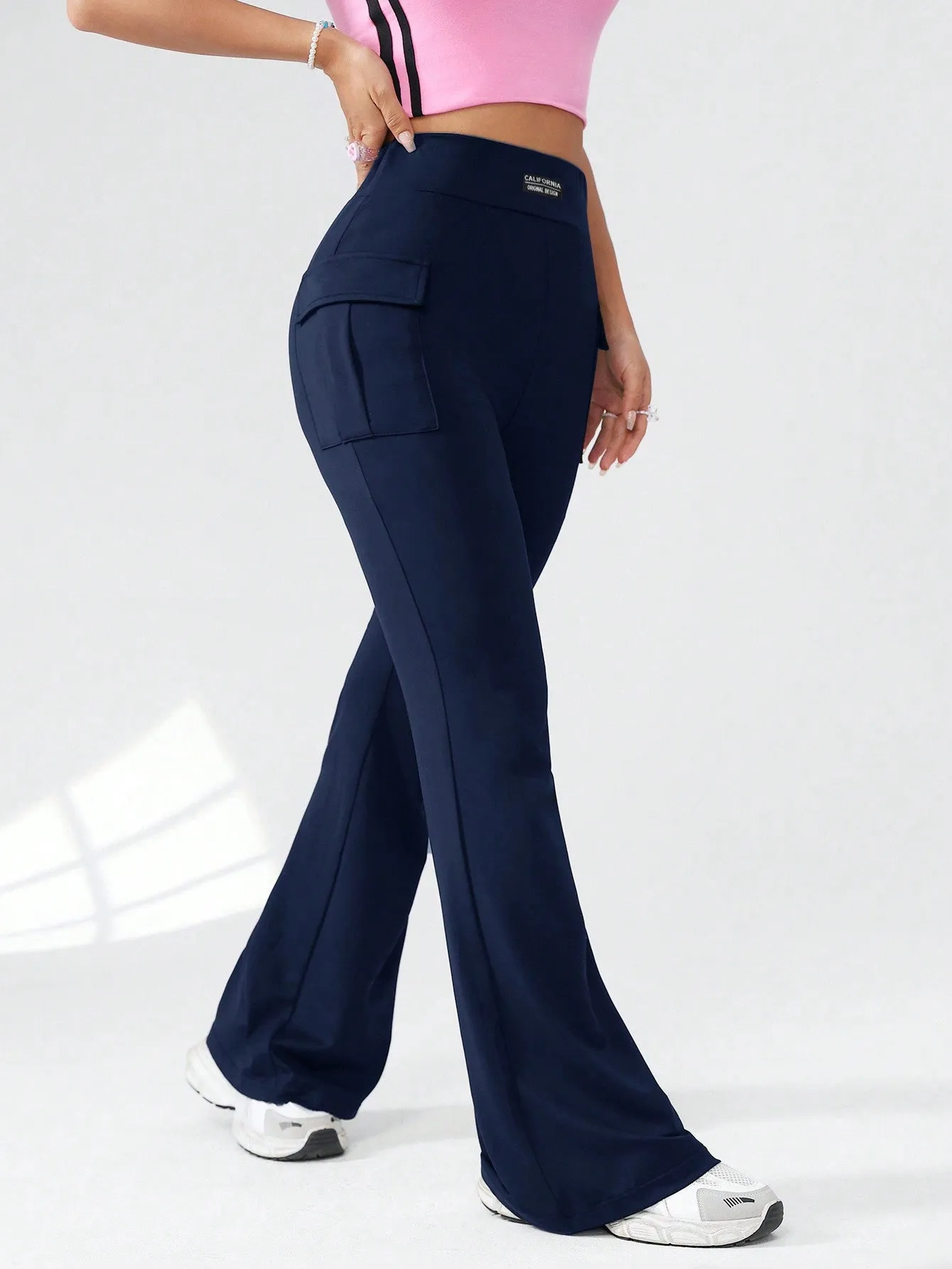 Solid Color Flared Pants SS24