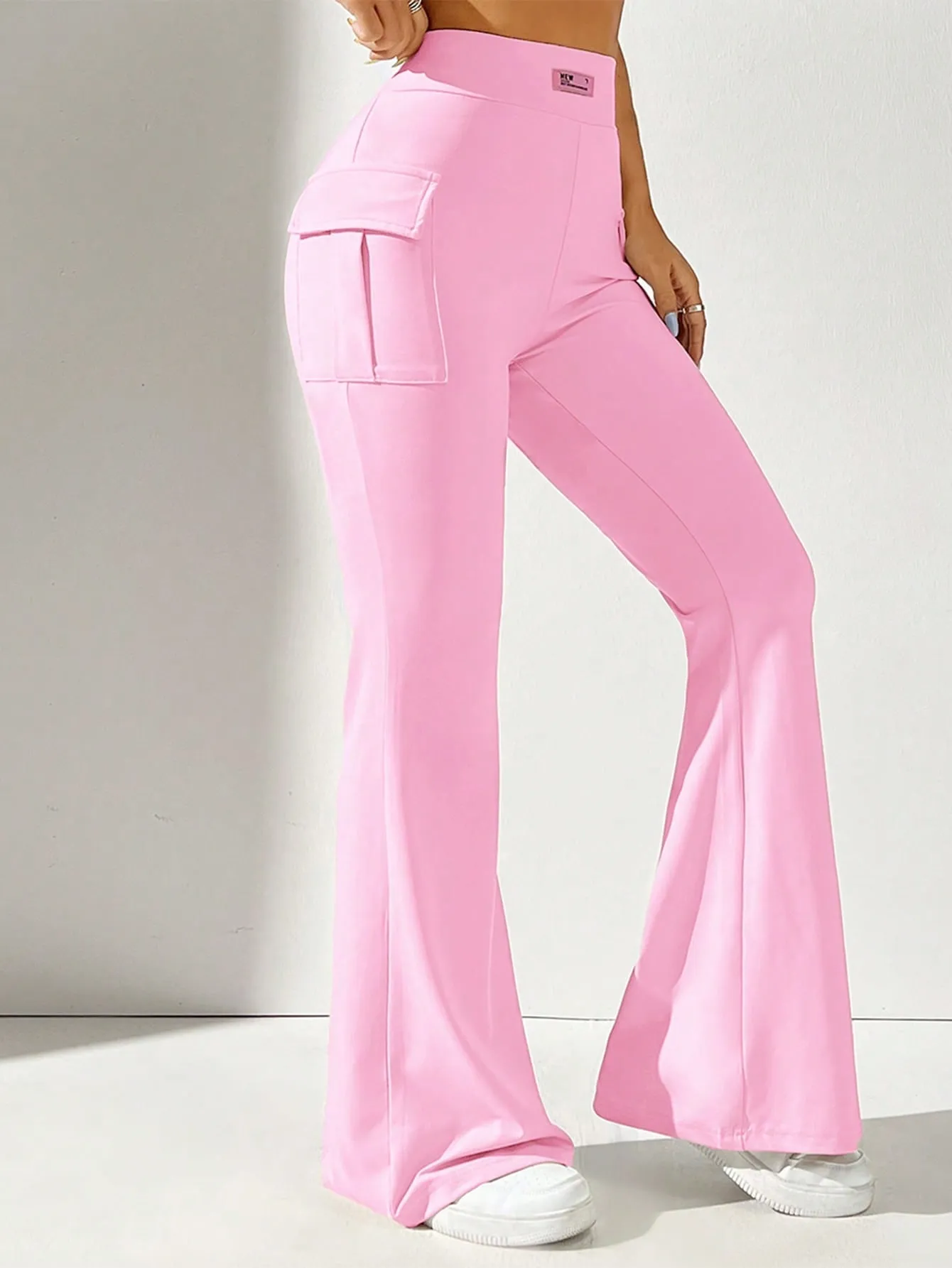 Solid Color Flared Pants SS24