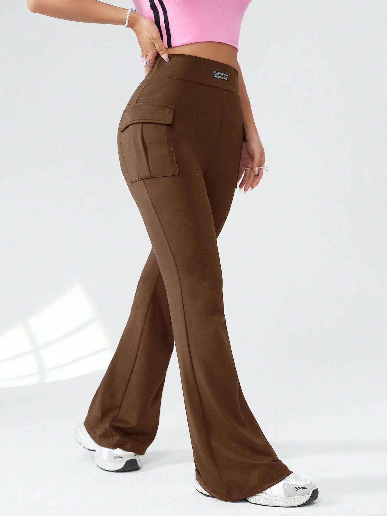 Solid Color Flared Pants SS24