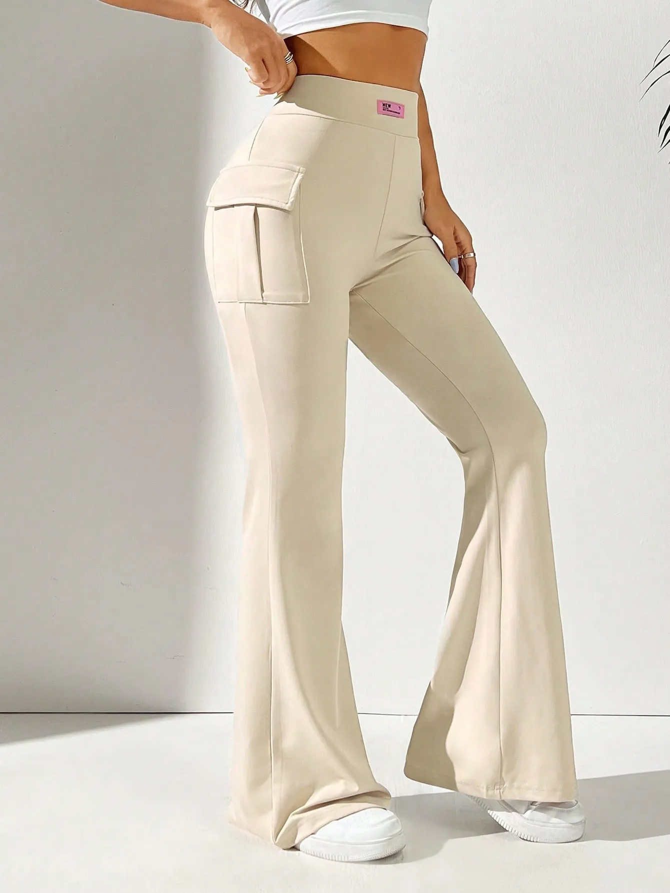 Solid Color Flared Pants SS24