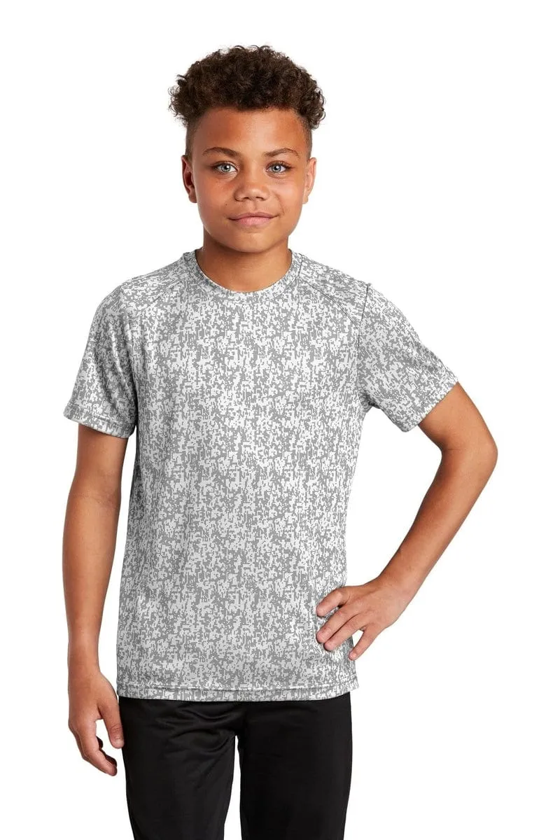Sport-Tek YST460: Youth Digi Camo Tee