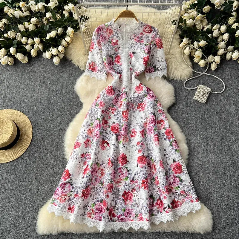 Stellar Echoes Midi Dress