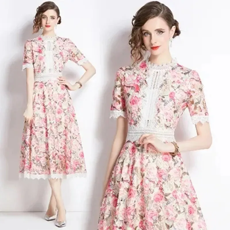 Stellar Echoes Midi Dress