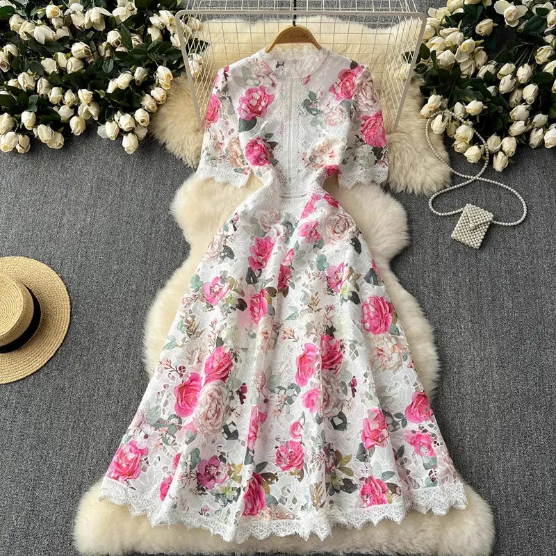 Stellar Echoes Midi Dress