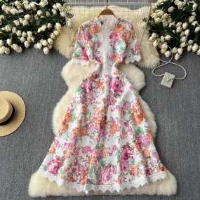Stellar Echoes Midi Dress