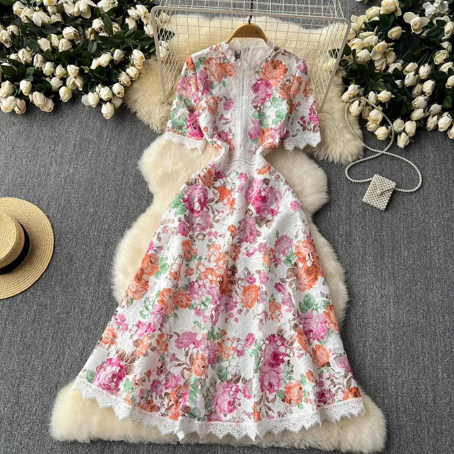 Stellar Echoes Midi Dress