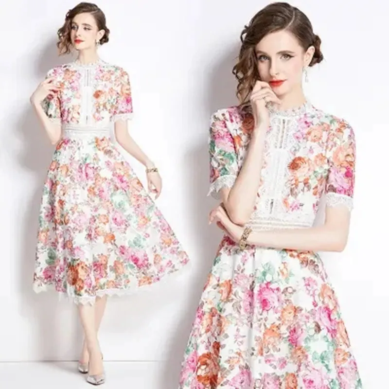 Stellar Echoes Midi Dress