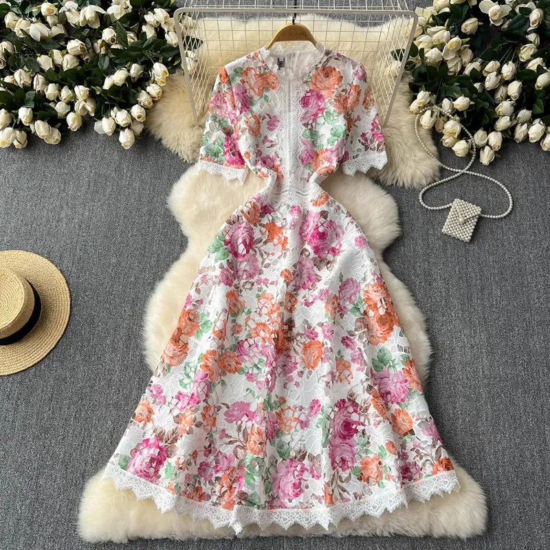 Stellar Echoes Midi Dress