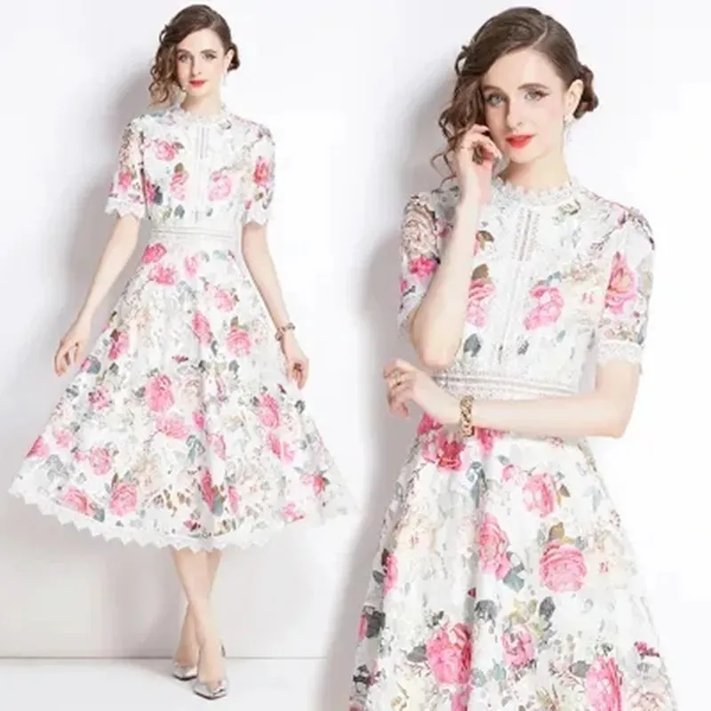 Stellar Echoes Midi Dress