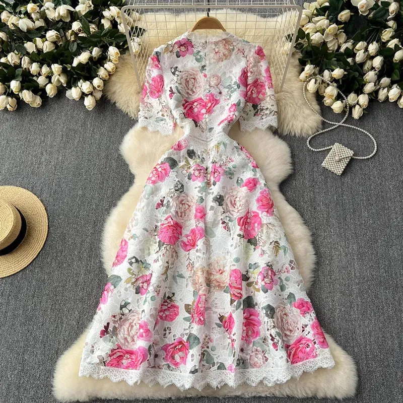 Stellar Echoes Midi Dress