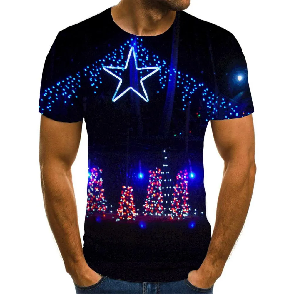 street lighting t shirt tee shirt festival art costume Christmas men Cool