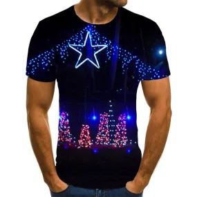 street lighting t shirt tee shirt festival art costume Christmas men Cool