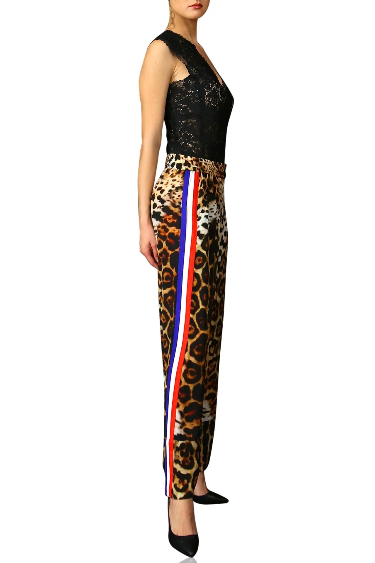 Stripe Silk Pants